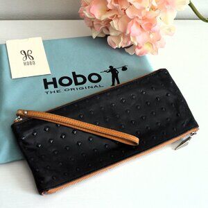 HOBO Double Zip Leather Wristlet